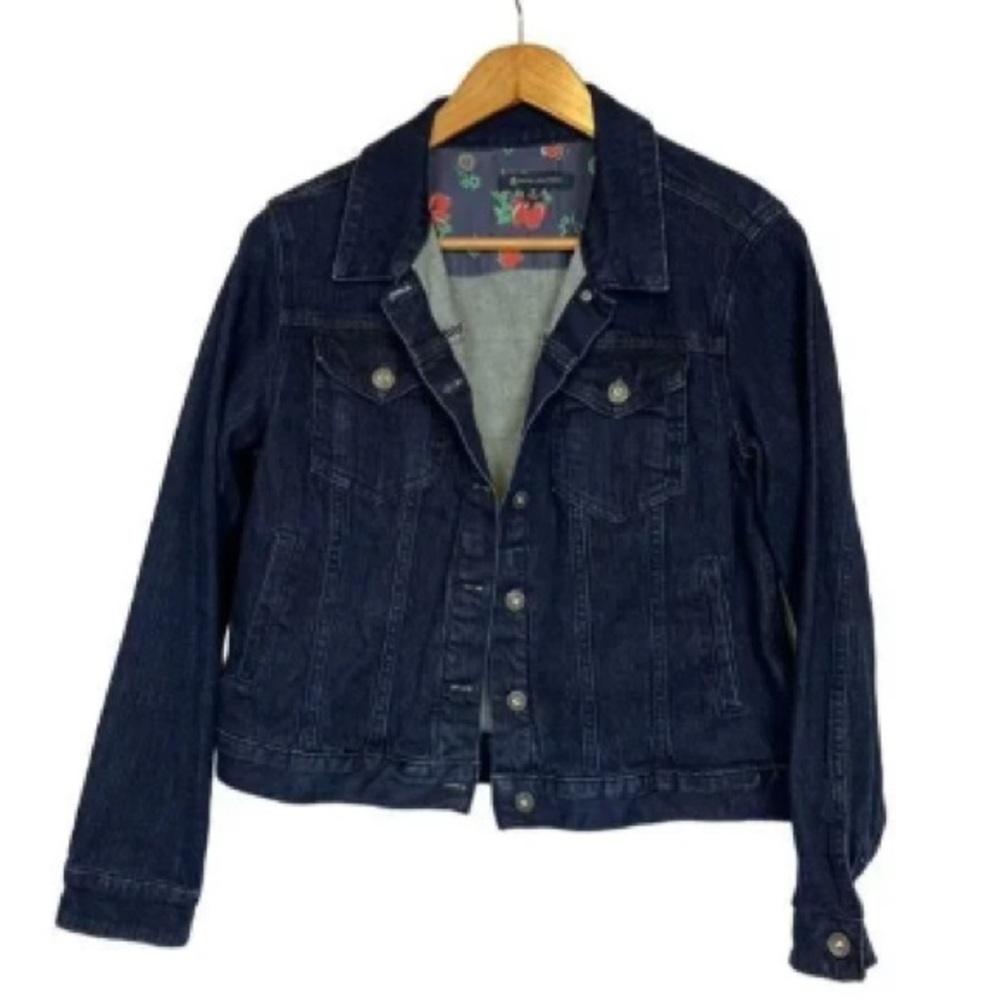 Classic Dark Blue Denim Jacket